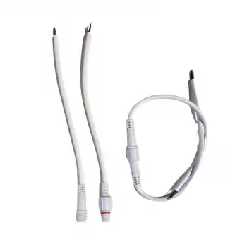 Soketli Plastik Dişi ve Erkek İkili Takım Kablo 2 Pın IP67 Su Geçirmez 5 Adet