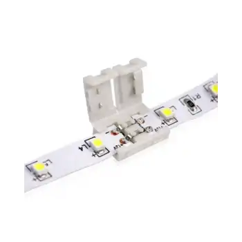 10 mm Tek Renk Şerit Led Birleştirme Aparatı Lehimsiz 2 Pin 10 Adet