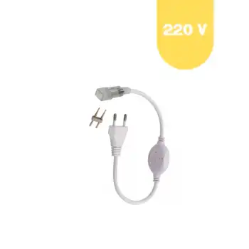 Tek Renk Hortum Led Fiş 220 V Güç Kablosu 2 Pin