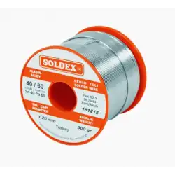 1.20 mm 500 gr SOLDEX Sn 60 Kalay Pb 40 Kurşun Lehim Teli