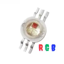 1 Watt 350mA 6 Bacaklı RGB Power Led PCB 10 Adet