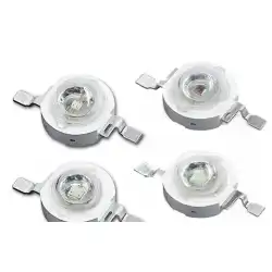 1 Watt 350mA Kırmızı Power Led PCB 10 Adet