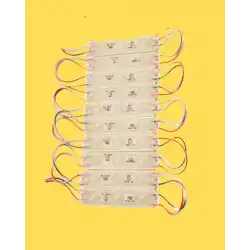 10 Adet 12 Volt 1.5 Watt 3 Lensli 3000 K Günışığı 2835 SMD Led Modül IP65