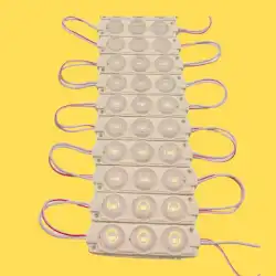 10 Adet 12 Volt 3 Watt 3 Lensli Günışığı 3030 SMD Led Modül IP65