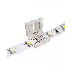 10 mm Tek Renk Şerit Led Birleştirme Aparatı Lehimsiz 2 Pin 10 Adet