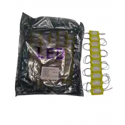 100 Adet 12 Volt 1.2 Watt Dar Açılı Tek Lensli Amber Sarı Led Modül IP65 1 Paket