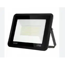 12-24 Volt 100 Watt Siyah Slim Kasa 6500K Beyaz Işık IP 65 Led Projektör