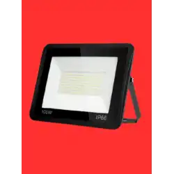 100 Watt Siyah Slim Kasa Kırmızı Işık IP65 Led Projektör