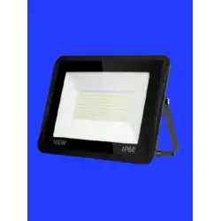 100 Watt Siyah Slim Kasa Mavi Işık IP65 Led Projektör