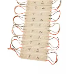 12 Volt 1.5 Watt 3 Lensli 3000 K Günışığı 2835 SMD Led Modül IP65 10 Adet Modül