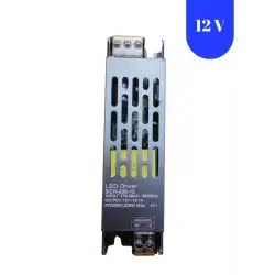 12 Volt 16.5 Amper Ultra İnce Slim Metal Kasa Trafo