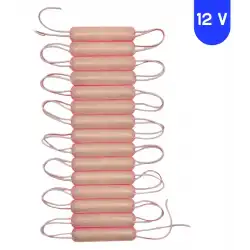 12 Volt 1.8 Watt Pembe Neon Cob Led Modül IP65 10 Adet Modül