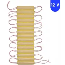 12 Volt 1.8 Watt Sarı - Amber Neon Cob Led Modül IP65 10 Adet Modül