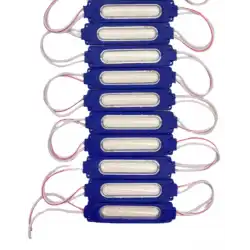 12 Volt 2 Watt Mavi Cob Led Modül IP65 10 Adet Modül