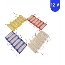 12 Volt 2.4 Watt 12 SMD Ledli Animasyonlu Yeşil Çakar Modül 5 Adet