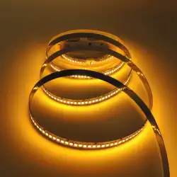 12 Volt 2835 SMD 240 Led 10mm Amber Sarı Işık İç Mekan 5 Metre Şerit Led