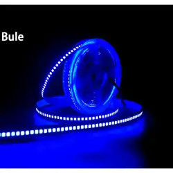 12 Volt 2835 SMD 240 Led 10mm Mavi Işık İç Mekan 5 Metre Şerit Led