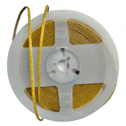 12 Volt 3 mm 400 Ledli Esnek Cob Şerit 3000 K Günışığı İç Mekan 5 Metre