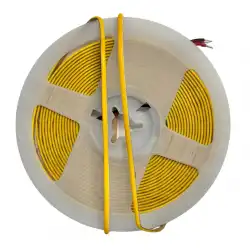 12 Volt 3 mm 400 Ledli Esnek Cob Şerit Amber İç Mekan 5 Metre