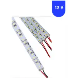 12 Volt 4014 Ledli 3000K Günışığı 144 Ledli Alüminyum Çubuk Bar 1 Metre