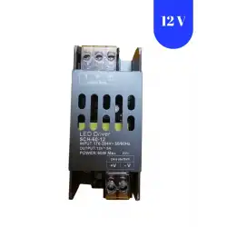 12 Volt 5 Amper Ultra İnce Slim Metal Kasa Trafo