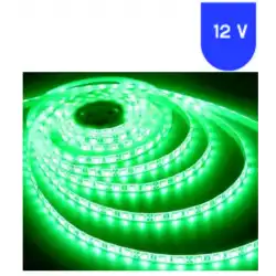 12 Volt 5 mm 2835 SMD Yeşil İç Mekan 120 Ledli 5 Metre Şerit Led