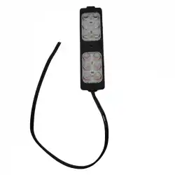 12 Volt 6 Watt 12 Ledli 104x26 mm Animasyonlu Amber-Amber Çakar Modül 5 Adet