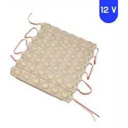 12 Volt 6 Watt 6 Lensli Beyaz 3030 SMD Led Modül IP65 10 Adet Modül