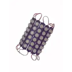 12 Volt 6 Watt 6 Lensli Mor 3030 SMD Led Modül IP65 10 Adet Modül
