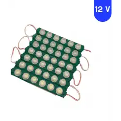 12 Volt 6 Watt 6 Lensli Yeşil 3030 SMD Led Modül IP65 10 Adet Modül