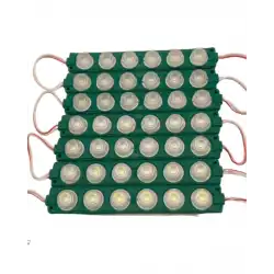 12 Volt 6 Watt 6 Lensli Yeşil 3030 SMD Led Modül IP65 10 Adet Modül