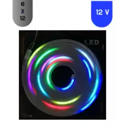 12 Volt 6x12 mm Esnek Neon Led Pixel 5 metre