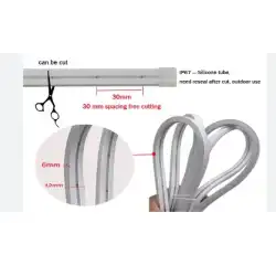 12 Volt 6x12 mm Esnek Neon Led Yeşil 5 metre