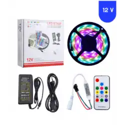 12 Volt ARGB Pixel Magic Kayar 5050 SMD Dış Mekan 5 Metre Şerit 60 Led IP65 SET