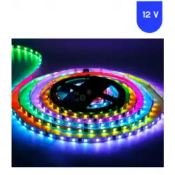 12 Volt ARGB Pixel Magic Kayar 5050 SMD İç Mekan 5 Metre Şerit 60 Led IP20