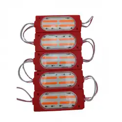 12 Volt Cob Ledli Animasyonlu Kırmızı Çakar Modül 5 Adet