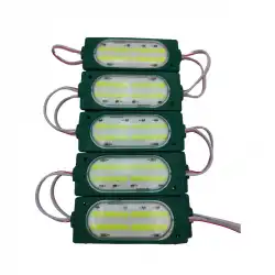 12 Volt Cob Ledli Animasyonlu Yeşil Çakar Modül 5 Adet