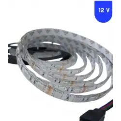 12 Volt RGB 5050 SMD Dış Mekan Led 5 Metre Şerit Led IP65