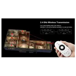 12V - 24V 4 Kanal 2.4 GHz CCT Touch Dokunmatik RF Led Dimmer