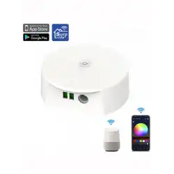 12V-48V Beyaz/RGB/RGBW/RGBCCT Şerit Ledler İçin Sese Duyarlı Wifi Ufo Led Kontrol