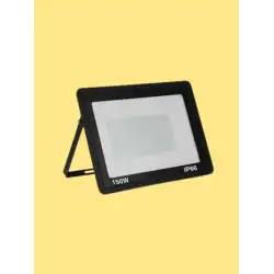 150 Watt Siyah Slim Kasa 3000K Günışığı IP65 Led Projektör