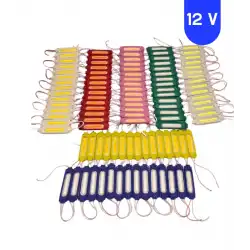 12 Volt 2 Watt Beyaz Cob Led Modül IP65 10 Adet Modül