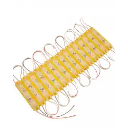 20 Adet 12 Volt 1.5 Watt 3 Lensli Amber 2835 SMD Led Modül IP65 Modül