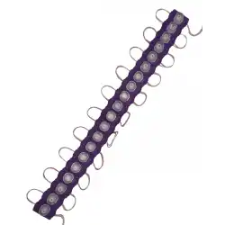 20 Adet 12 Volt 1.5 Watt Tek Lensli Mor 3030 Led Modül IP65