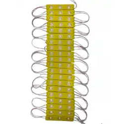 20 Adet 12 Volt 1.2 Watt 3 Lensli Amber 2835 SMD Led Modül IP65