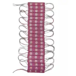 20 Adet 12 Volt 1.2 Watt 3 Lensli Pembe 2835 SMD Led Modül IP65