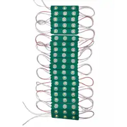 20 Adet 12 Volt 1.2 Watt 3 Lensli Yeşil 2835 SMD Led Modül IP65