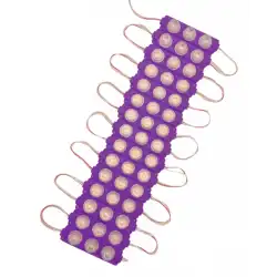 20 Adet 12 Volt 3 Watt 3 Lensli Mor 3030 SMD Led Modül IP65