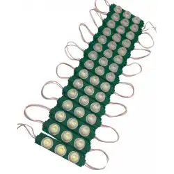 20 Adet 12 Volt 3 Watt 3 Lensli Yeşil 3030 SMD Led Modül IP65