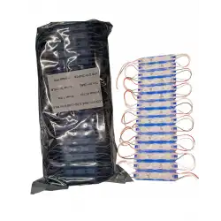 200 Adet 12 Volt 1.5 Watt 3 Lensli Mavi 2835 SMD Led Modül IP65 Modül 1 Paket
